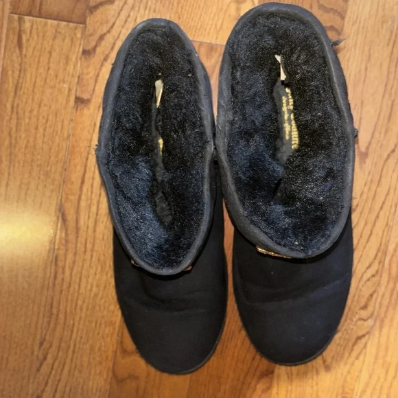 Juicy Couture faux fur studded black suede  boots Sz 10 - Picture 4 of 13